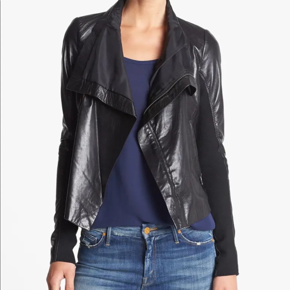 GENUINE LEATHER JACKET. JUNE BLACK from Bloomingdale’s